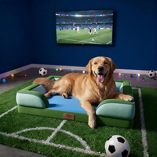 Miniatura 233 de Comfort Expression - Cama ortopédica para perros extragrandes, 53 x 42 pulgadas, cama impermeable y de apoyo de espuma con cojines removibles, con