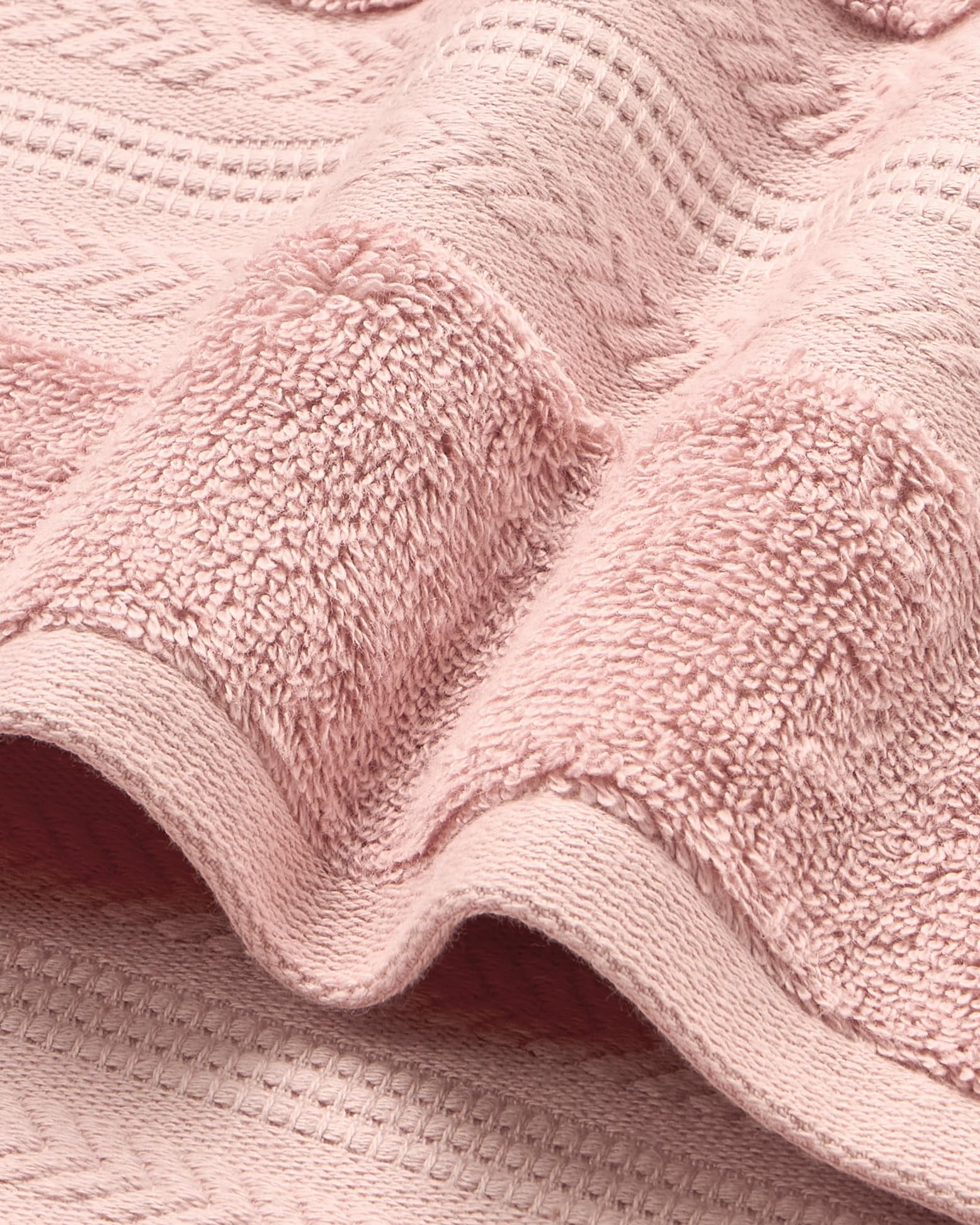 Himeya Toalla de baño de bambú, 600 g/m², 1 toalla de bambú para hombres y mujeres, 100% algodón, 70 x 140 cm, color rosa mantequilla