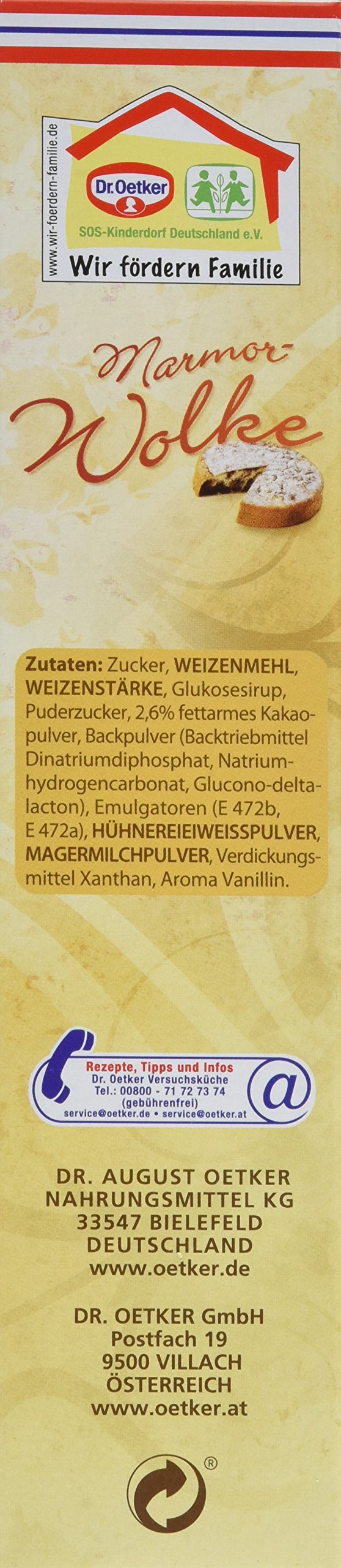 Dr. Oetker Marmor-Wolke, 4er Pack (4 x 455 g)