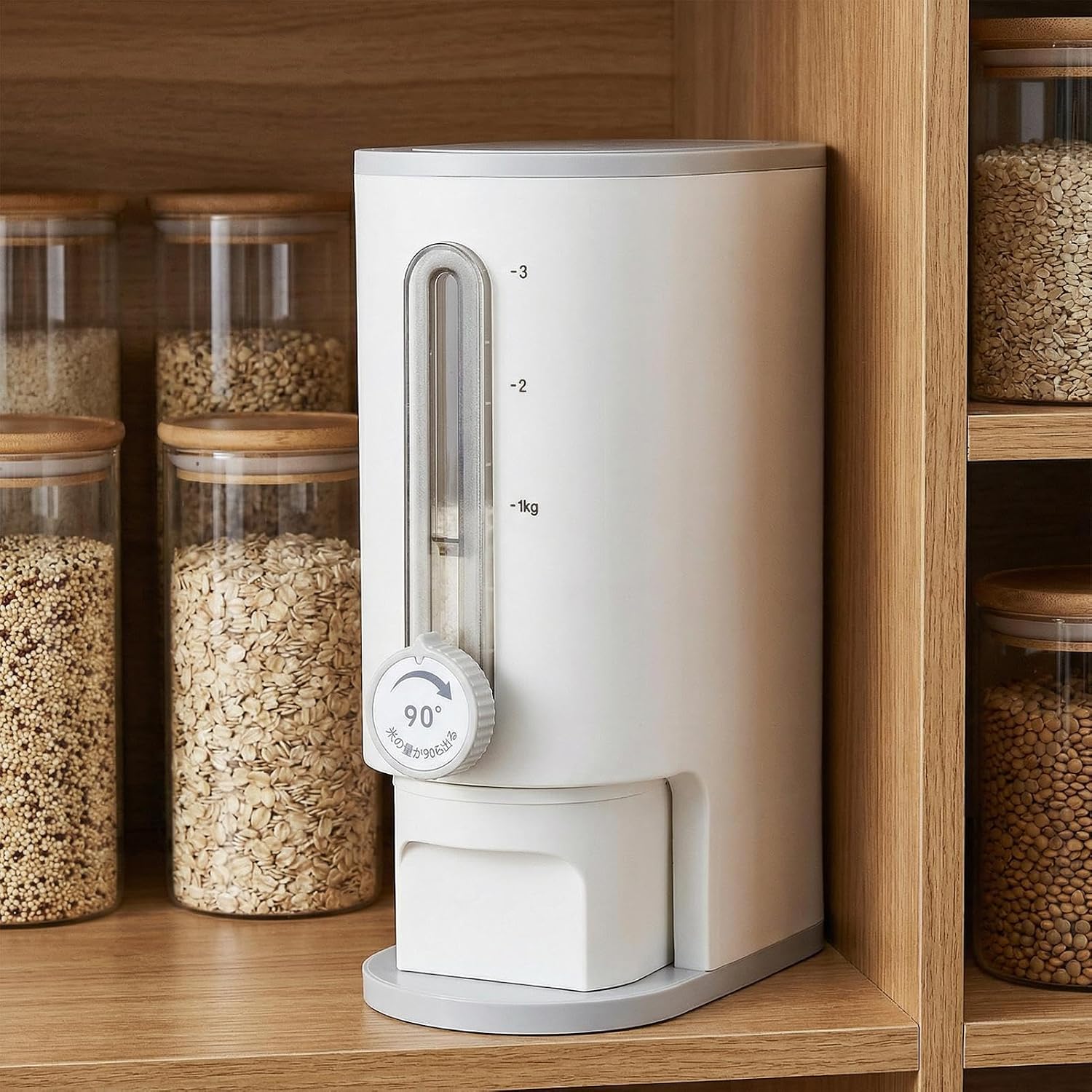 Rice Container - Airtight Large Capacity Food Storage Dispenser