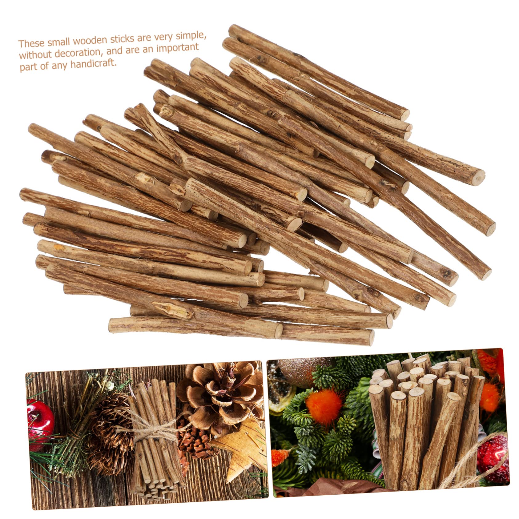 OSALADI 5 Set Legno Naturale Con Corteccia Lunghi Per Decorazioni E Lavoretti Creativi Materiale Premium Per Fai Da Te E Decorazioni Casa 50 Pezzi * 5