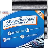 Vista 45 de Filtro de cabina AC y calefactor de defensa contra olores Breathe Easy de Spearhead, se ajusta como OEM, hasta un 25% más duradero con carbón