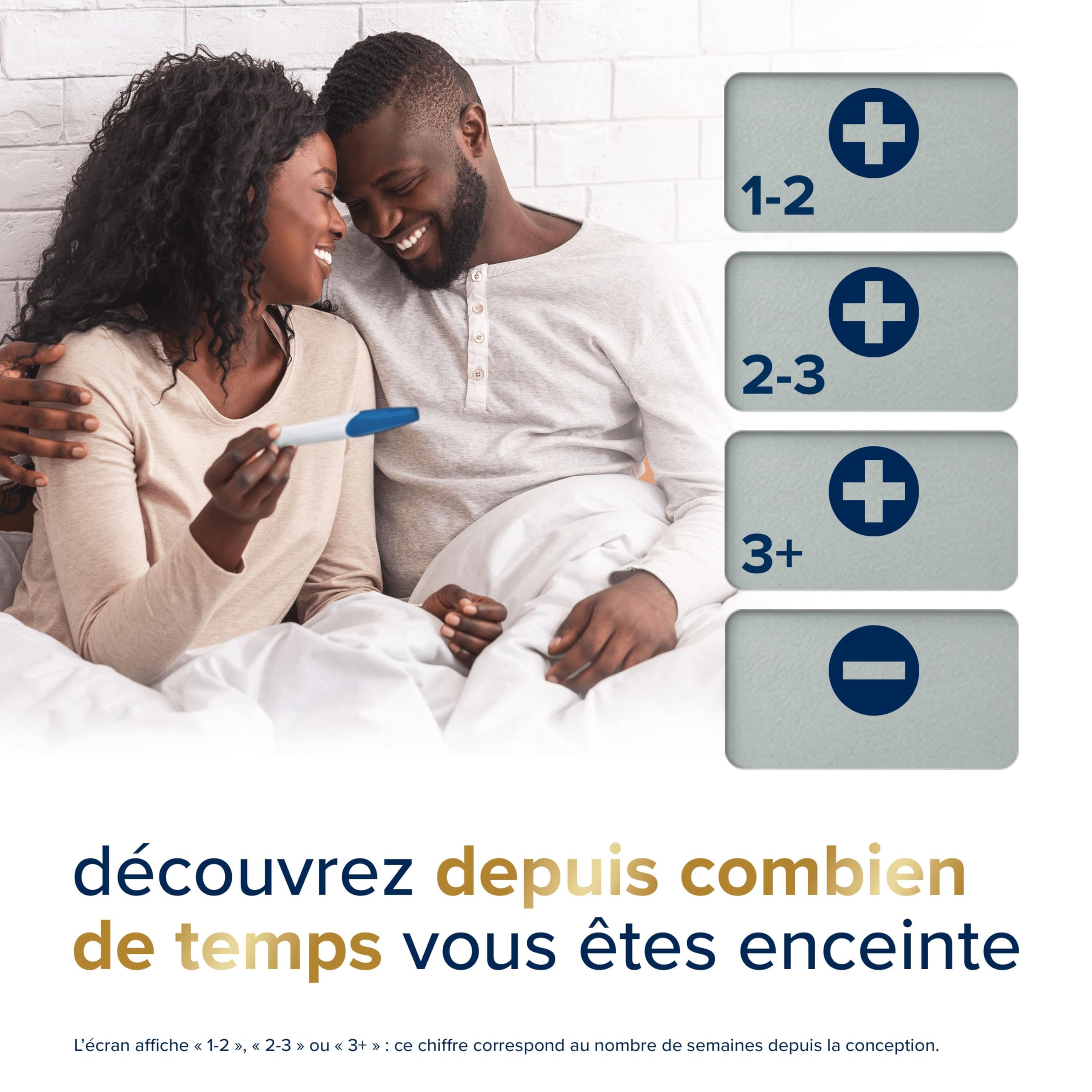 Clearblue Test De Grossesse Digital Avec Estimation De l’Âge De La Grossesse, Le Seul Test Qui Vous Indique Le Nombre De Semaines, 2 Tests Digitaux - 3