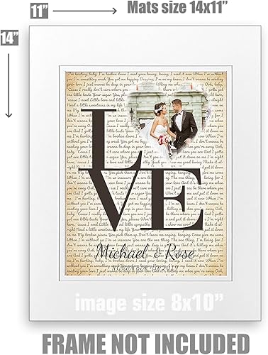 Vista 311 de Letras de música personalizadas, canciones, lienzo/fotos sin marco/impresiones enmarcadas con corazón en nombres de corazón, fecha de carga de fotos