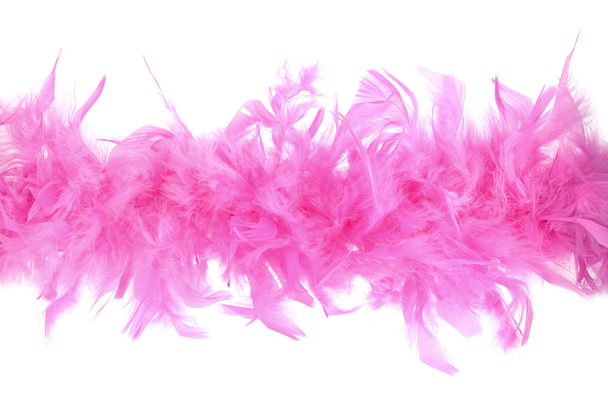 Trimits Marabou Feather Boa 1.8m x 12cm - Fancy Dress Feather Scarf for Parties, Holidays, Festivals, Pride, Hen Do, Stag Do, Halloween, Christmas Tree - Fuchsia
