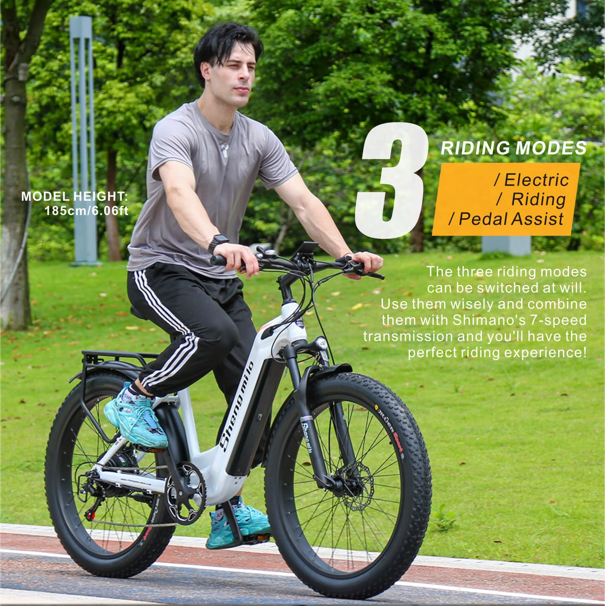 Vélos Électrique Vélo de Montagne électrique 26" VTT Électrique Batterie 17,5 Ah,7 Vitesses, E-Bike Urbain pour Adulte,Autonomie 50-70km