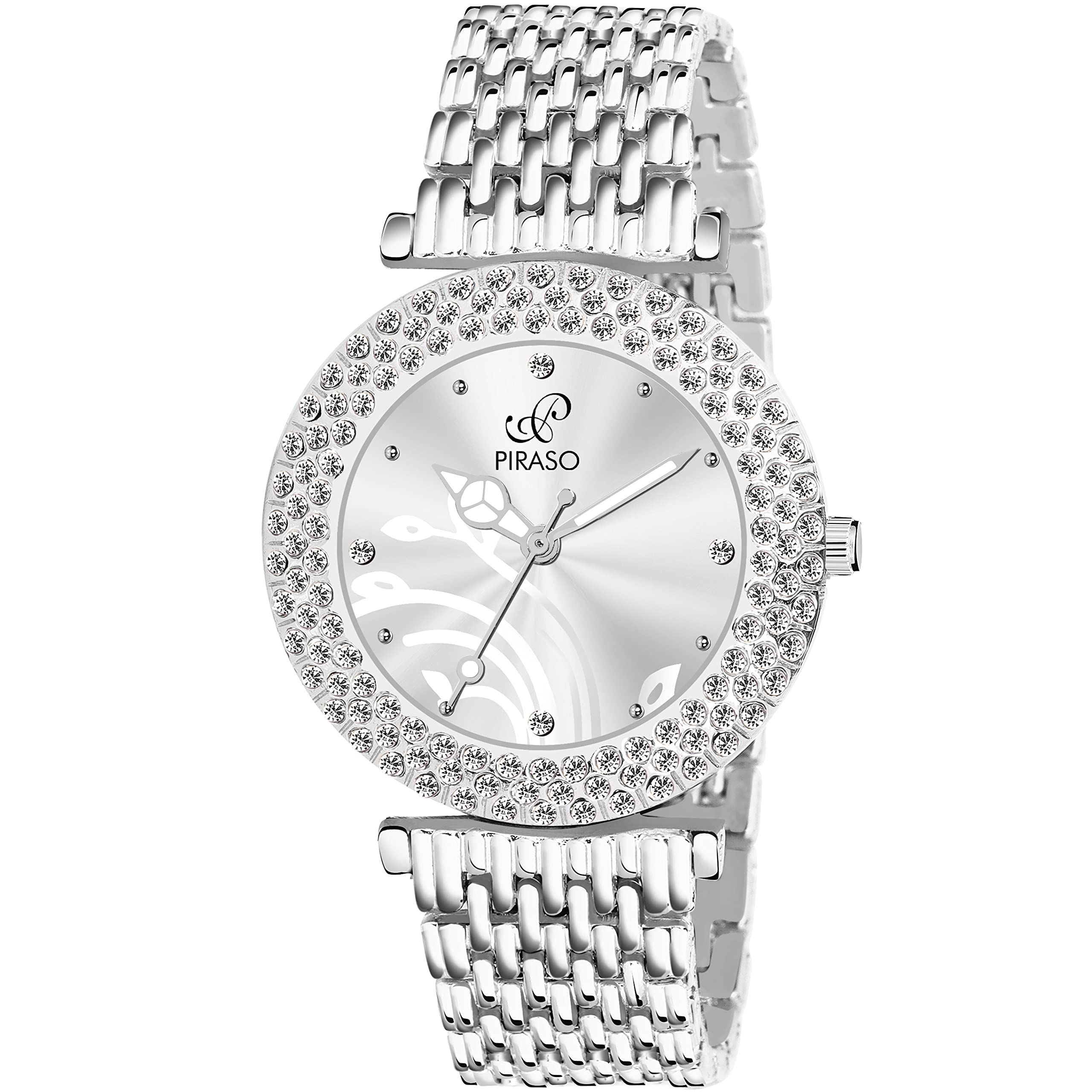 Silver Zuperia Diamond Studded Analog Watch for Women (B0BYVSL8DY) Amazon Price History, Amazon Price Tracker