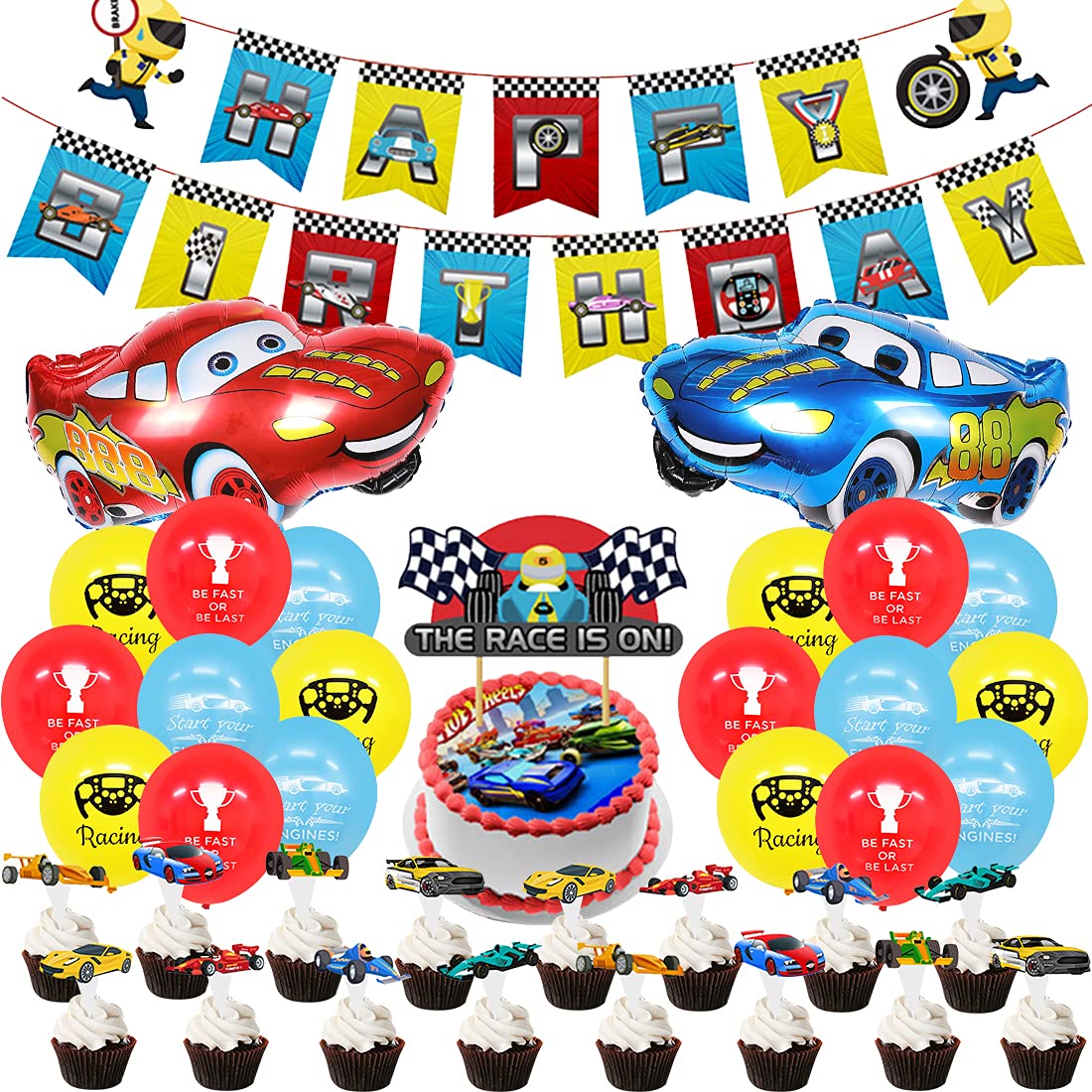 Buy Miotlsy Car Party Decorations Racing Car Party Supplies Set Boys Buy Miotlsy Car Party Decorations Racing Car Party Supplies Set Boys