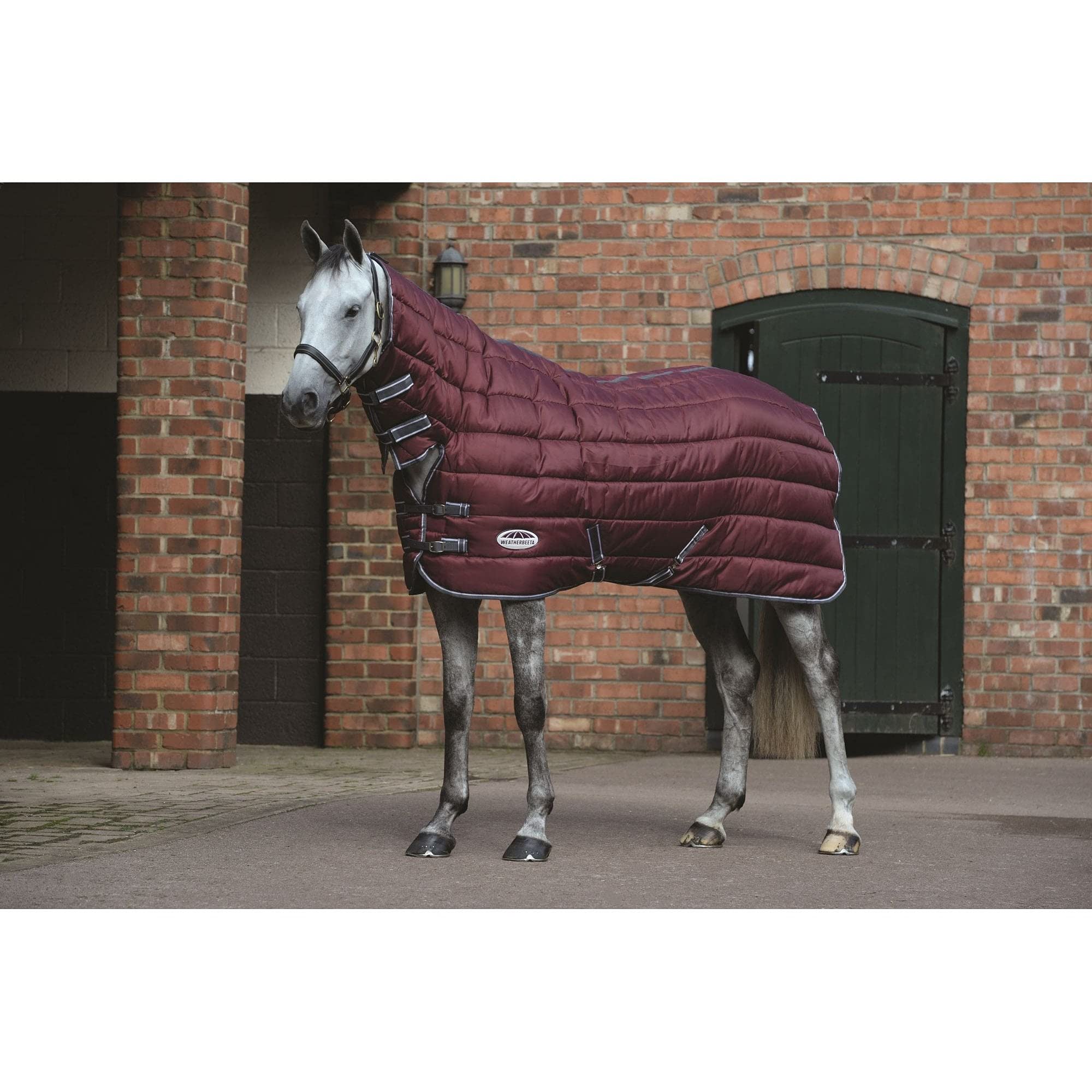 WeatherBeeta ComFiTec 210D Channel Quilt Combo Neck Heavy, Maroon/Grey/White, 6'3