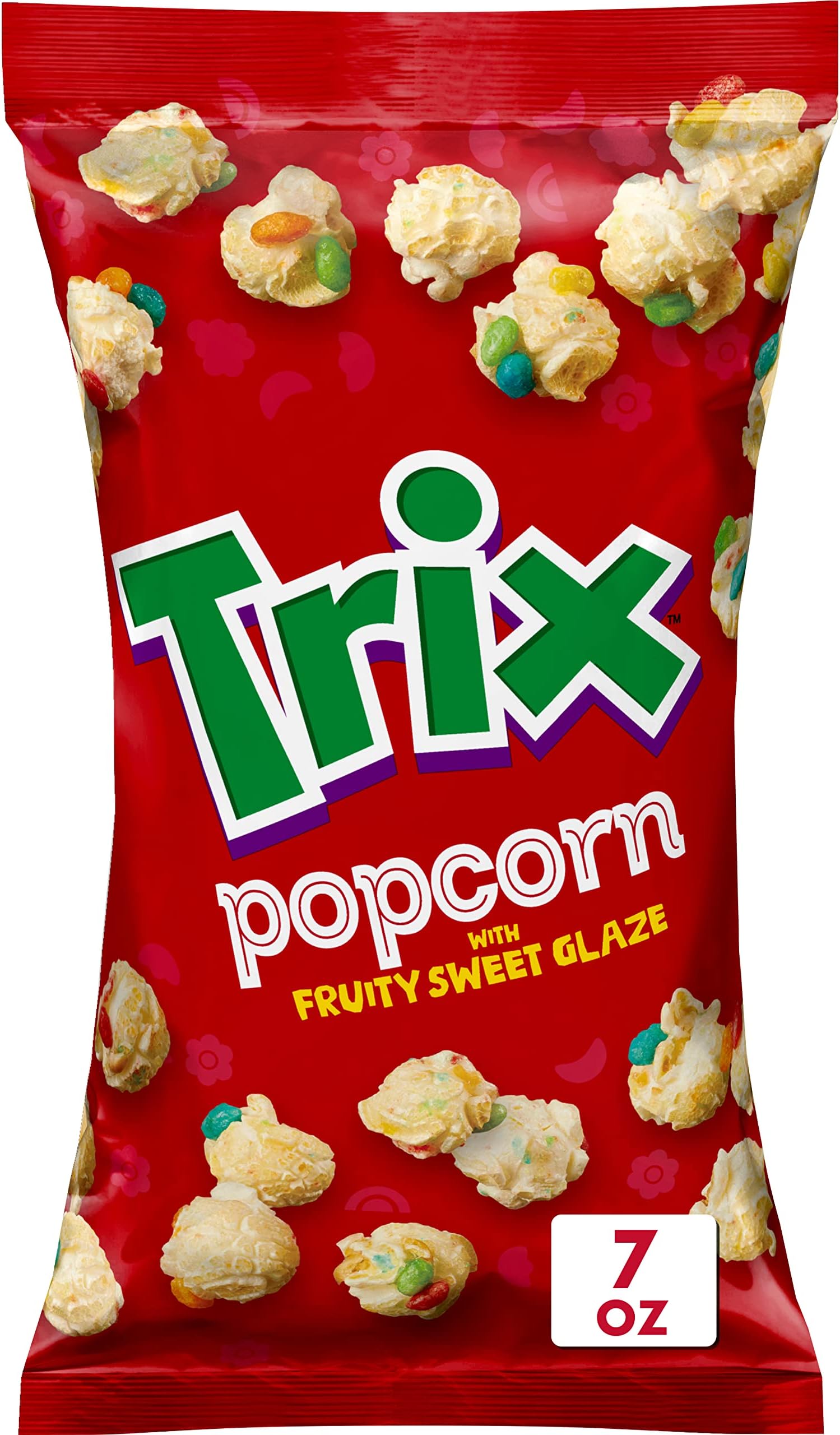 Trix Popcorn Snack with Fruity Sweet Glaze, Snack Bag, 7 oz