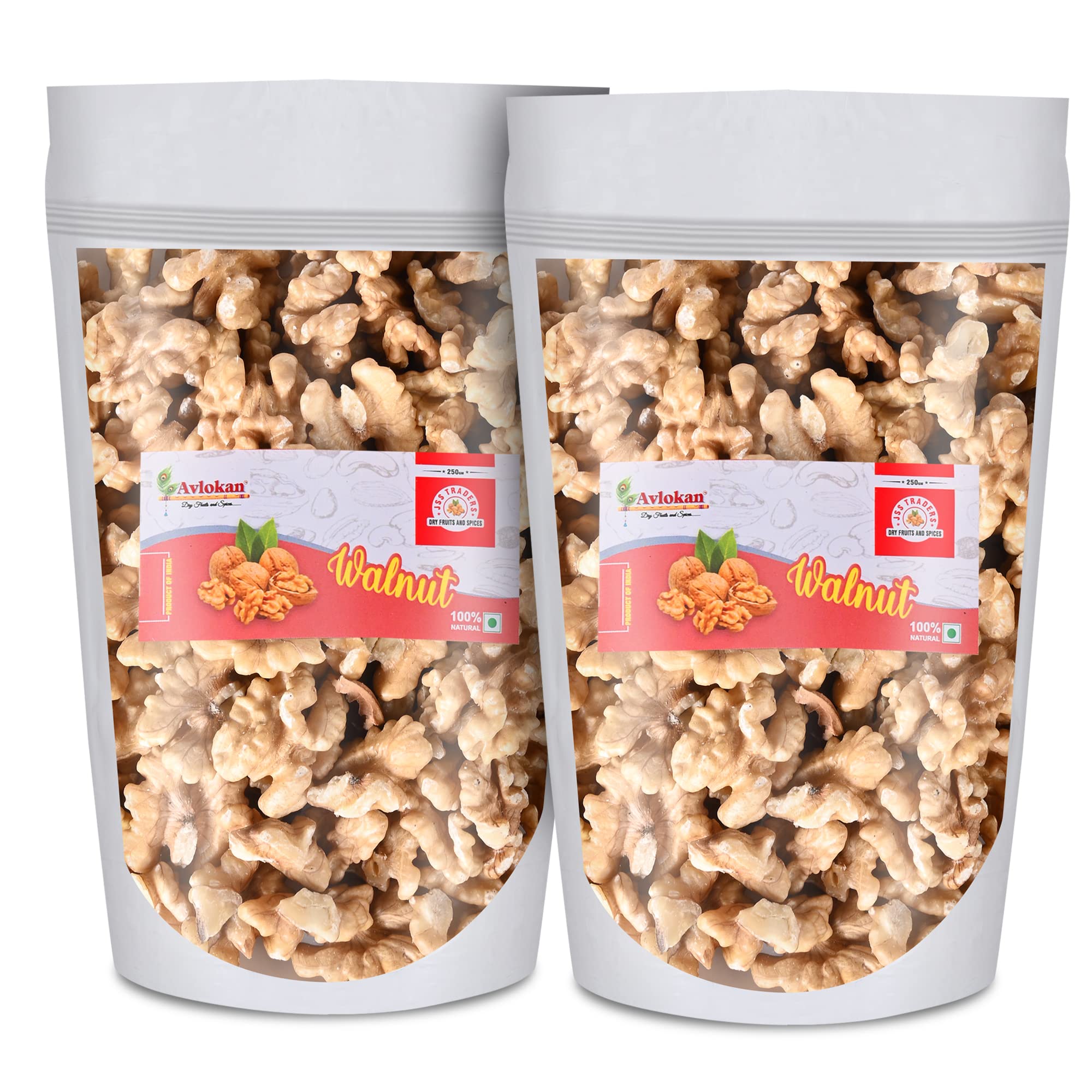 Avlokan Raw Premium 100% Natural Californian Inshell Walnut Kernels Value Pack, 500G (Pack of 2, 250g X 2) (B09QYHB128) Amazon Price History, Amazon Price Tracker