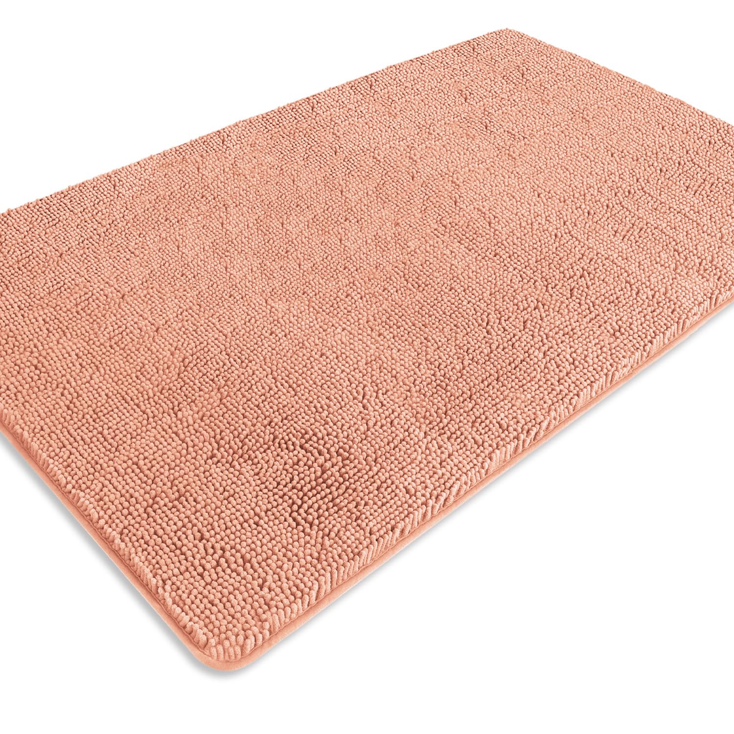 PureSwan Bathroom Runner Rug 36 x 60 Inch – Extra Large Long Bath Mat | Absorbent and Washable Thick Chenille Bath Rug Non-Slip Runner Rug for Bathroom, Shower, Sink(Dusty Pink)