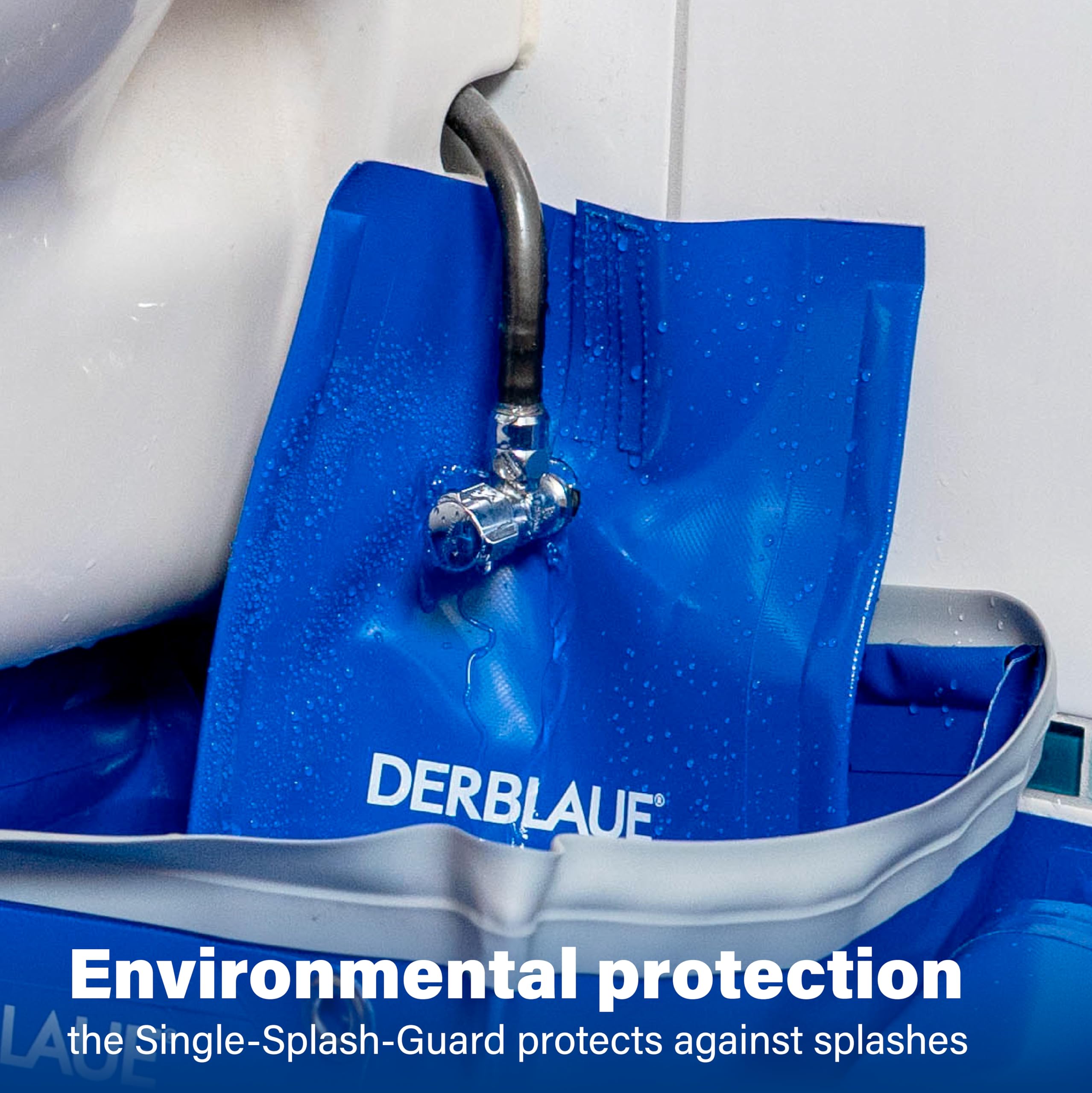 DERBLAUE® Sistemi di raccolta liquidi altamente flessibili - Set completo – per il recupero e il pompaggio di liquidi nei settori edile, officina e servizi, per H20 (UE)