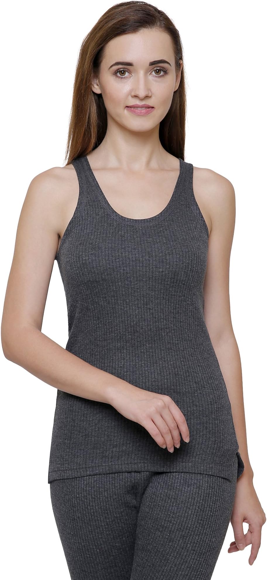 by (Bodycare) Women Grey Solid Thermal Top