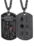 Knights Templar Seal Necklace Christ Fellow-Soldiers Jewelry for Men Women with Delicate Gift Packaging
