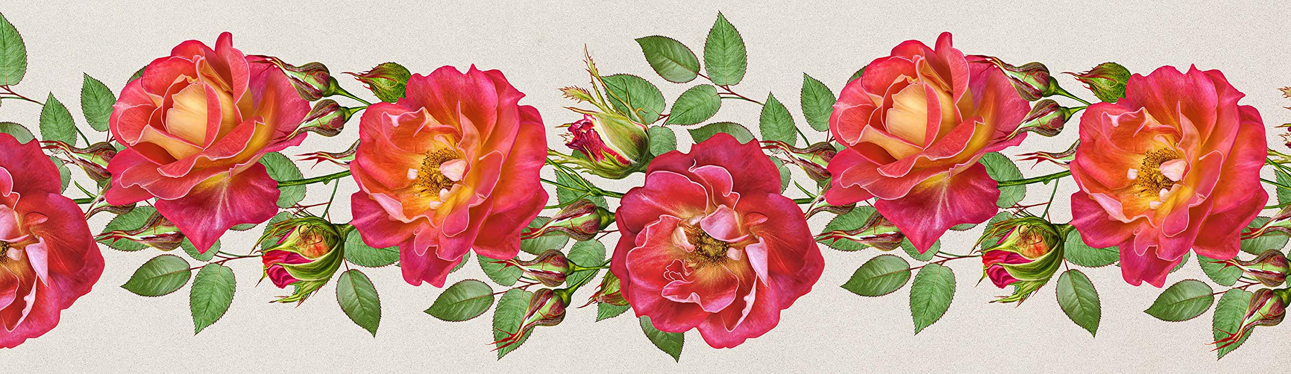 WallDesign Floribunda Flowers & Leaves Wall Sticker Border - 5.25 inch Width by 30 ft Length (B08P33M2FC) Amazon Price History, Amazon Price Tracker
