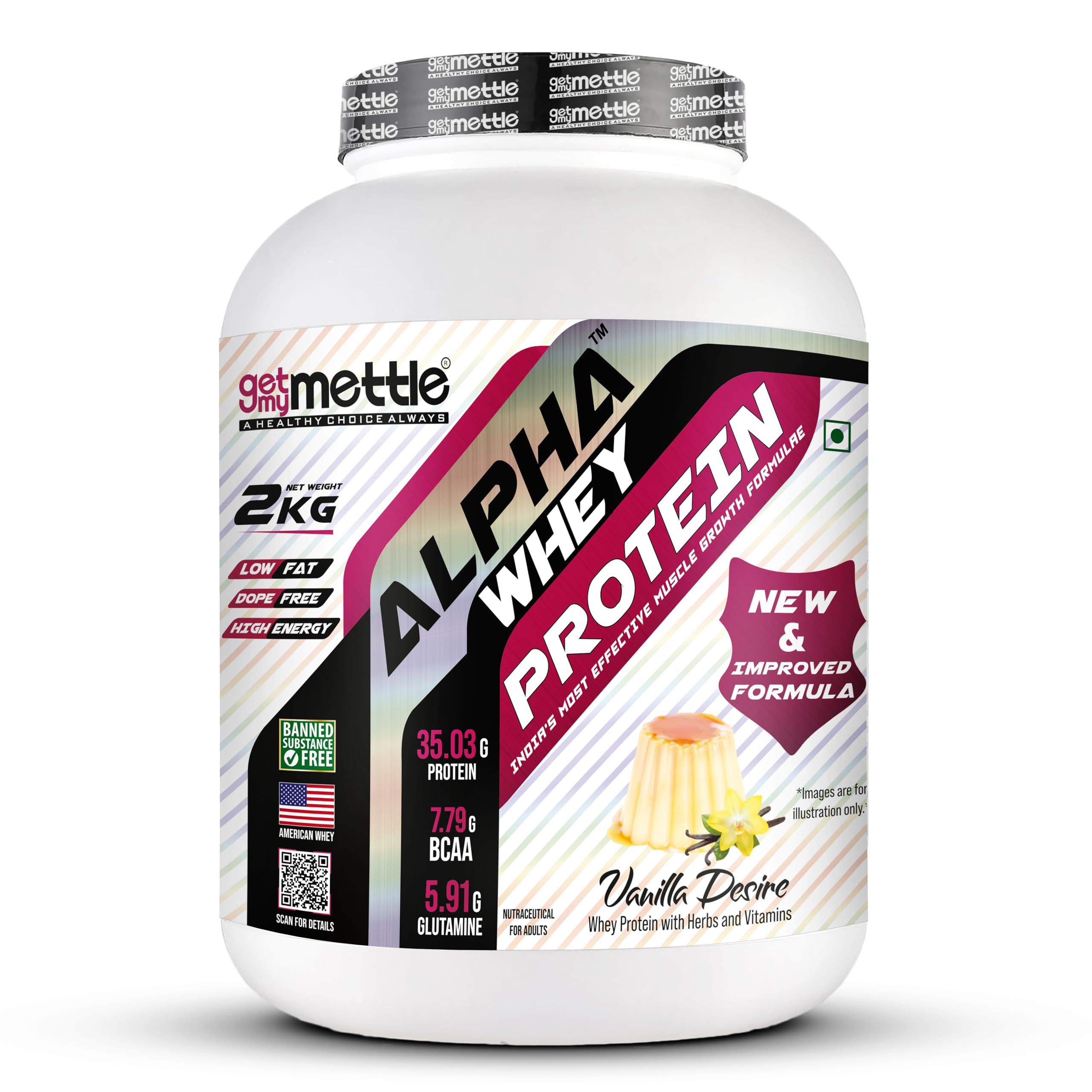 Getmymettle Alpha Whey Protein Powder, Kesar Pista Delight (4kg / 8.8lbs) | 35.06g Protein Per Serving | High Protein for Muscle Growth & Recovery | Fast Absorption | Gym Nutrition — Amazon image 18