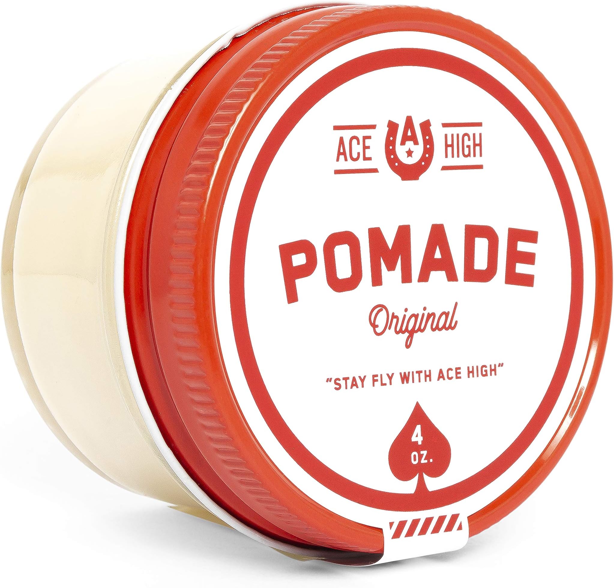 Pomade, Strong Hold, Natural Shine, Water Based, Hand Crafted, 4oz