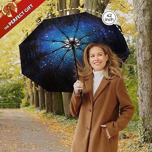 Miniatura 5 de TUMELLA UltraV7 1 Windproof Travel Umbrella Light Beautiful Superior  Unbreakable 2023 Anti-Flip  Ultra-Flex Tech Compact Small Portable Automatic