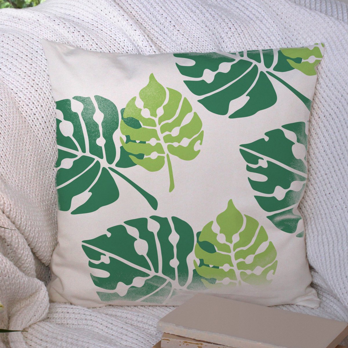 CraftStar Monstera Leaf Stencil Set - Tropical Foliage Craft Template, A4 - Image 4
