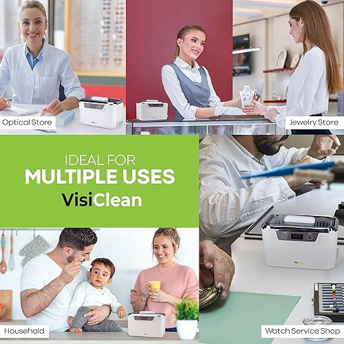 Miniatura 8 de InvisiClean Limpiador Ultrasónico Profesional Máquina para Joyería, Diamantes, Anteojos, lentes de Sol, dentaduras y Anillos - Modelo Pro Elite