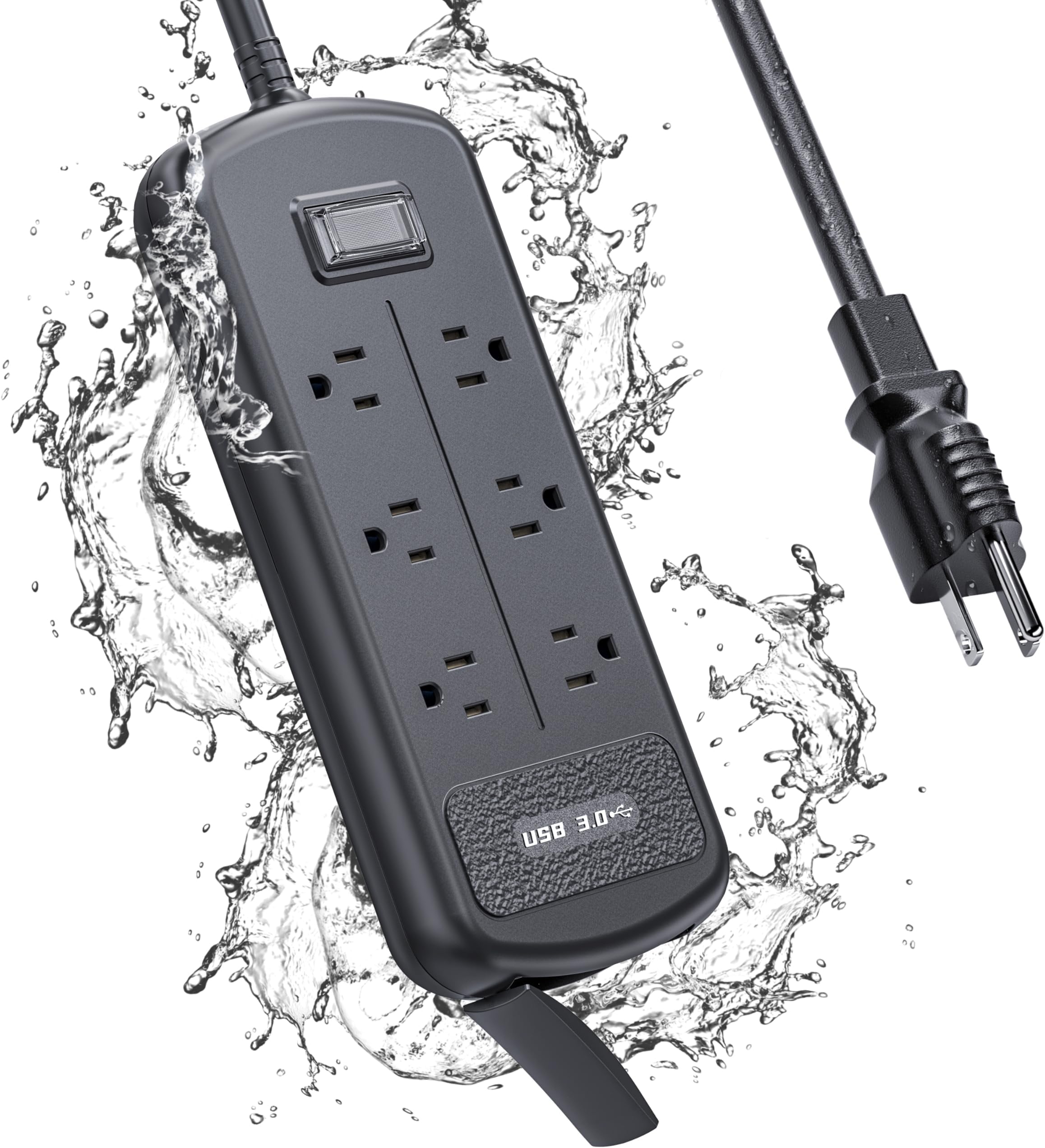 IPX6 Outdoor Power Strip Weatherproof, Waterproof Surge