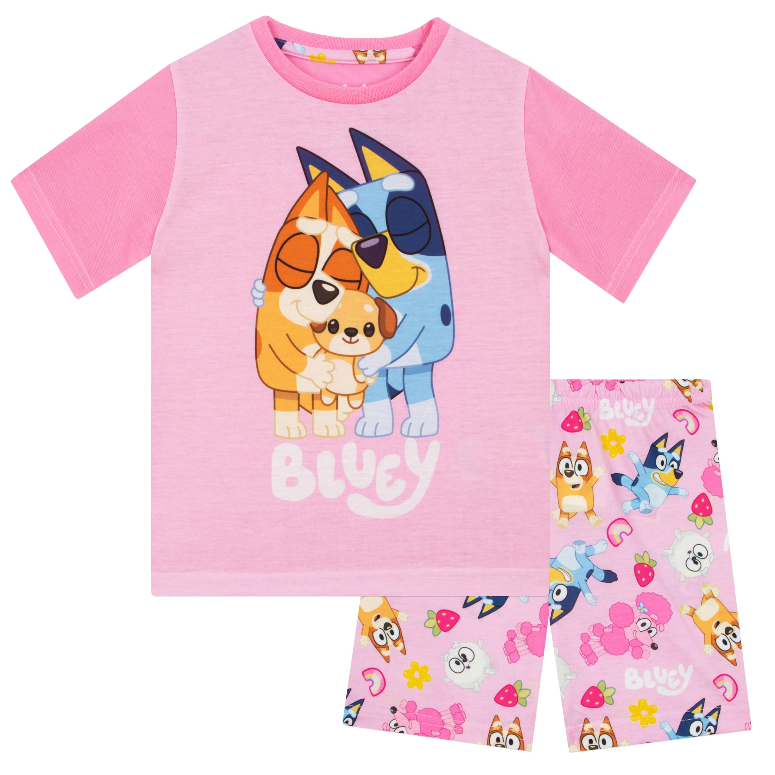 Bluey Pyjama Fille | 2 Paquets De Pyjamas | 2 Paquets Pyjama Enfant Bingo