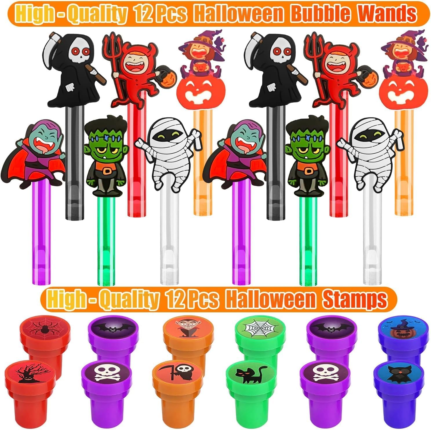 453PCS Halloween Party Favors Supplies Decorations, Halloween Treat or Trick Goodie Bags Pinata Fillers Stuffers Halloween Classroom Prizes Gifts for Kids