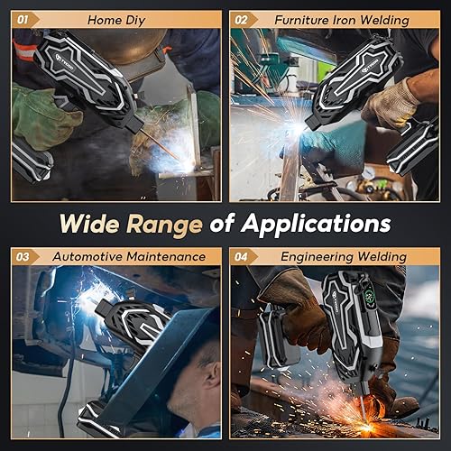 Miniatura 7 de Máquina de soldadura portátil de mano, pantalla digital y función de memoria, soldador ARC IGBT de 120 A 110 V, arranque en calienteantiadherente