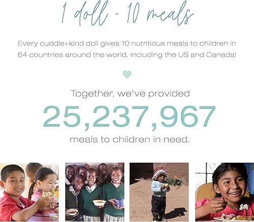 Miniatura 5 de cuddle + kind Violet The Fawn - Muñeca tejida a mano regular de 20 pulgadas, 1 muñeca  10 comidas, comercio justo, calidad reliquia, hecha a mano en