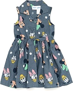 Disney Floral Chambray Skater Dress Newborn to Big Kid