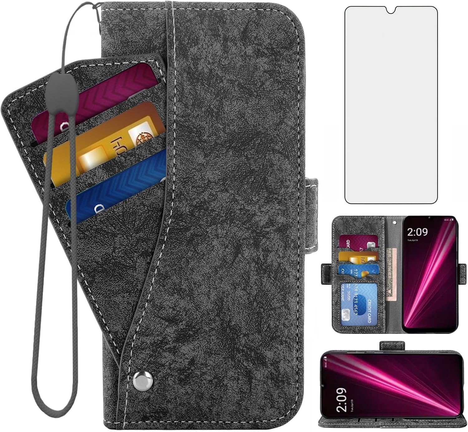 Compatible with TMobile Revvl 6 Pro 5G 2022 Wallet Case
