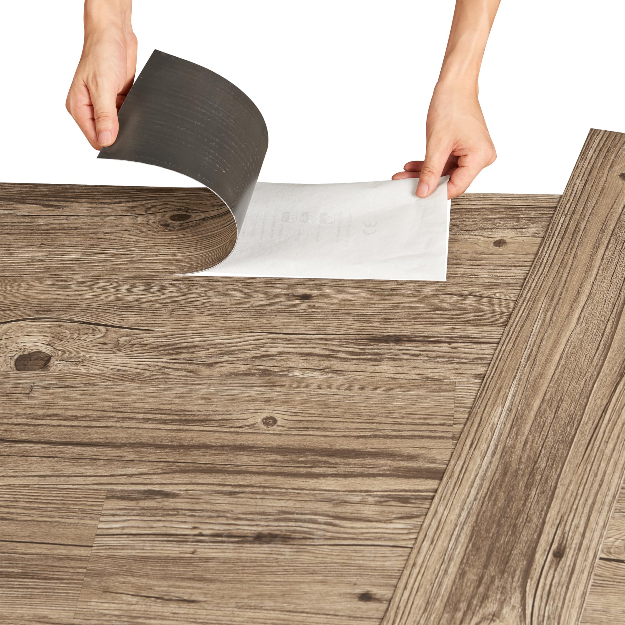NEU.HOLZ Wykładzina winylowa Vanola Laminat samoprzylepna antypoślizgowa antyalergiczna wykładzina podłogowa panele PVC 0,975 m² Dąb Rustykalny