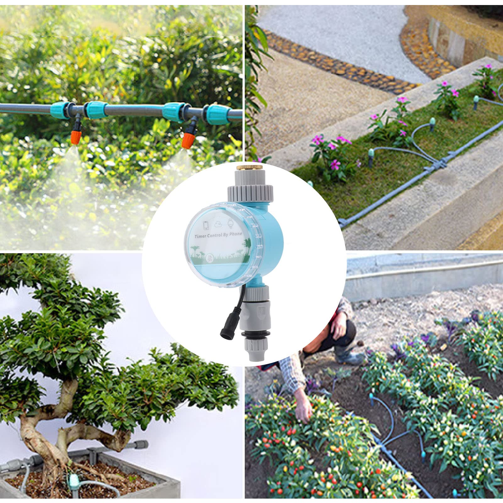Controllo Timer Irrigatore WiFi IP68 Timer Irrigazione Giardino per Garden Farm