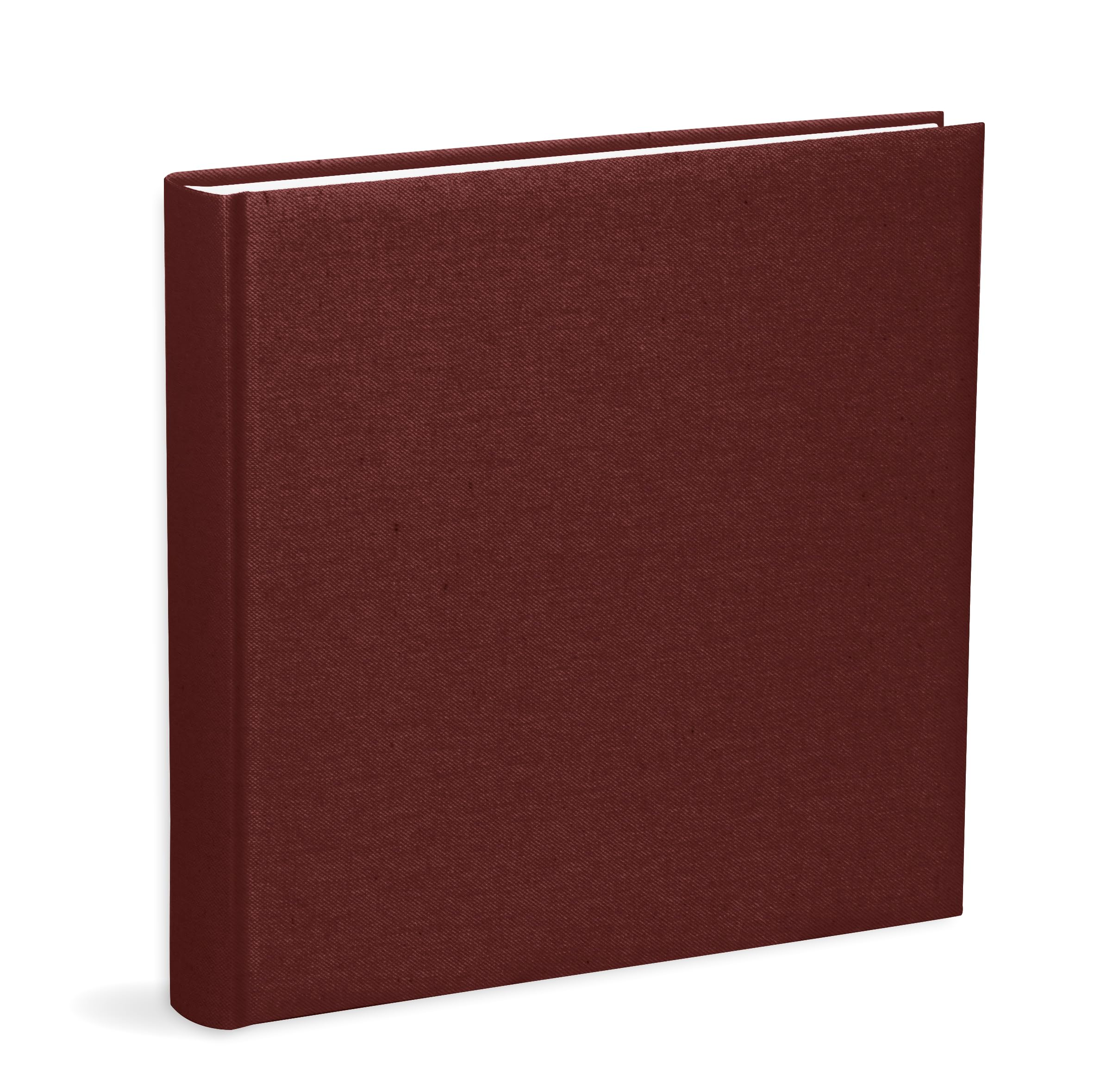 Mareli Photo Album 31 x 31 cm Bordeax Cotton Fabric Cover, 80 Pages with Tissue, 31x31