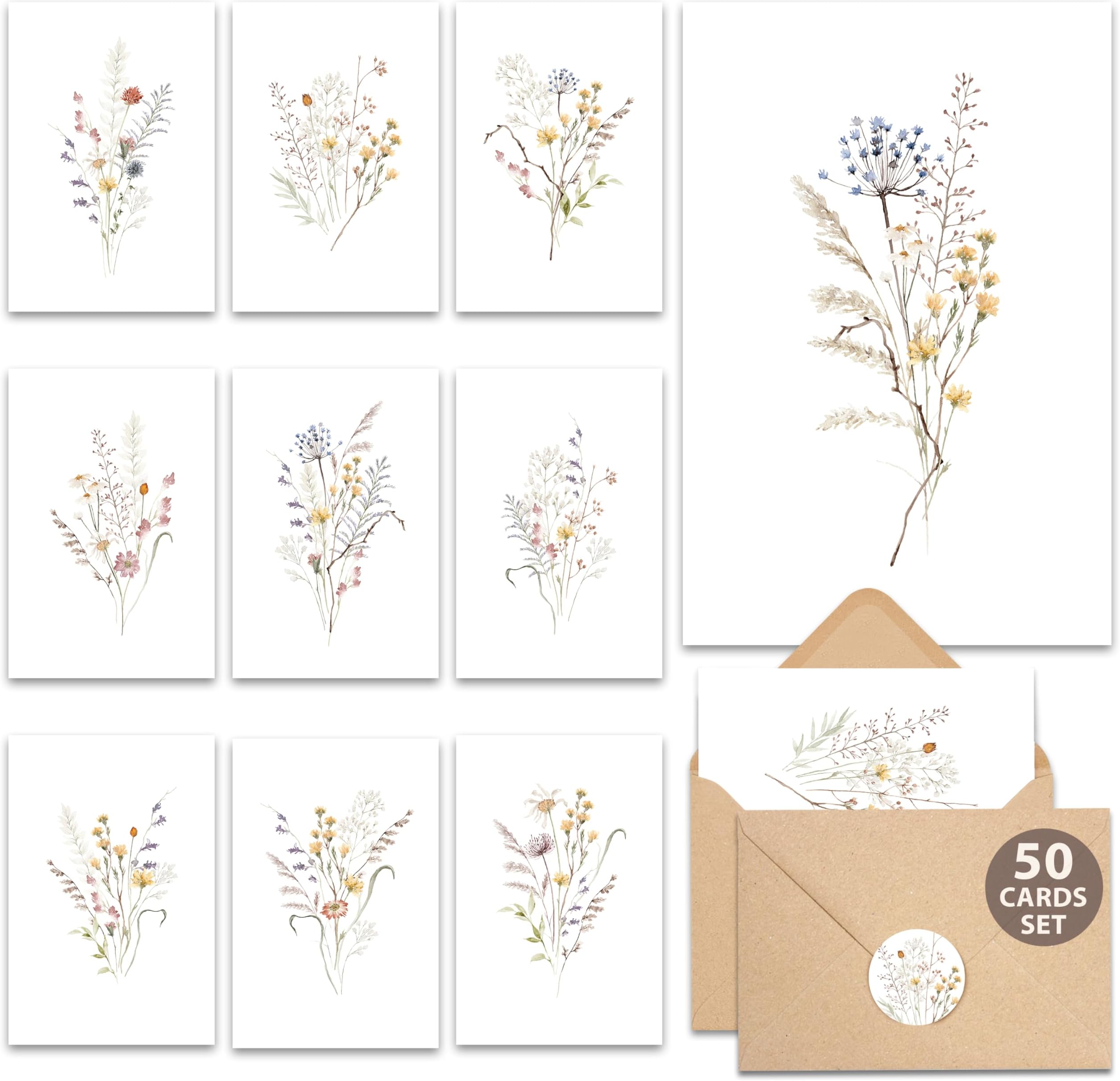 AUDREE Boho Wildflower Blank Card