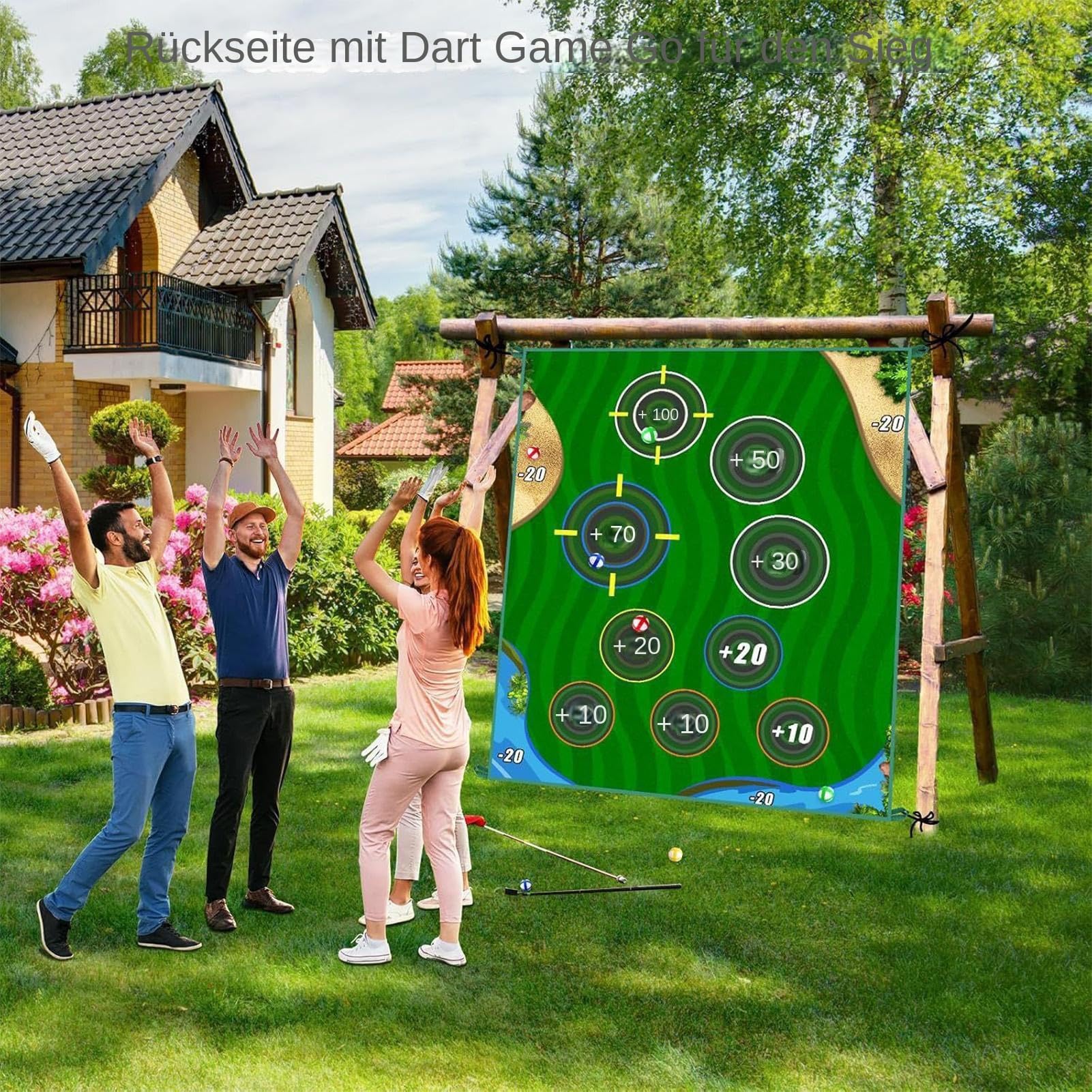 Mata do gry w golfa – sprzęt sportowy do ćwiczeń, wielofunkcyjna mata do gry w golfa, do zastosowania na zewnątrz, w domu, na podwórku, w terenie, w biurze, na trawniku, w garażu, na podwórku, Golfka