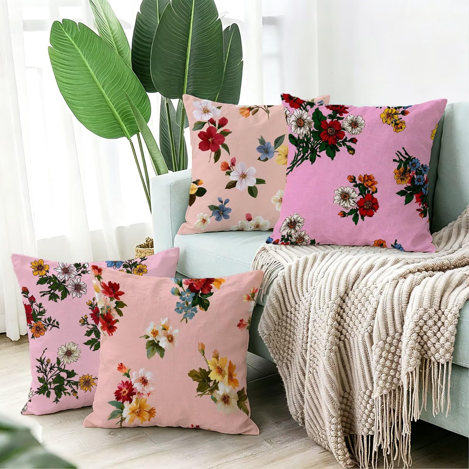 Coussin Exterieur Impermeable Violet, Taie Oreiller 80x80, Cod-751