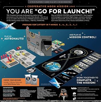 Buffalo Games - Apollo Games (NASA) - Long Play Strategy Game - Great for Game Night - Space Mission