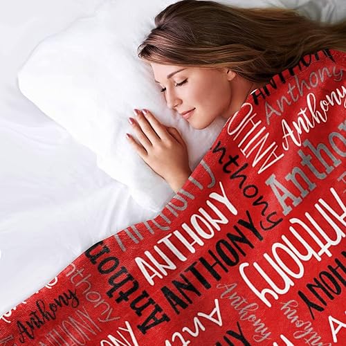 Miniatura 97 de Mantas personalizadas con nombre para niños, mantas de bebé personalizadas para niños y niñas, manta de nombre personalizada súper suave para niños