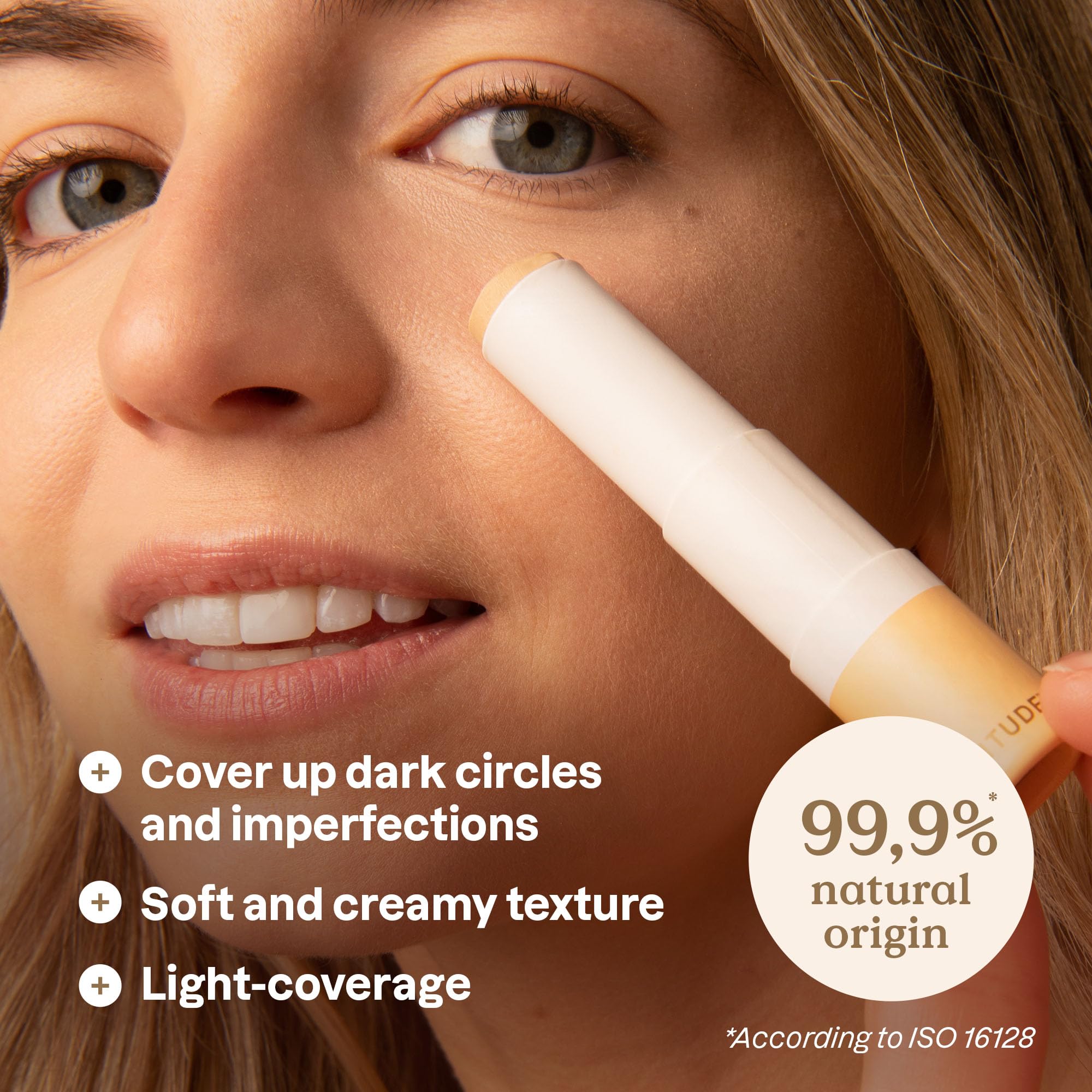 ATTITUDE Oceanly Plastic-Free Light Coverage Under Eye Concealer Stick, Titanium Dioxide-Free, EWG Verified - Image 2