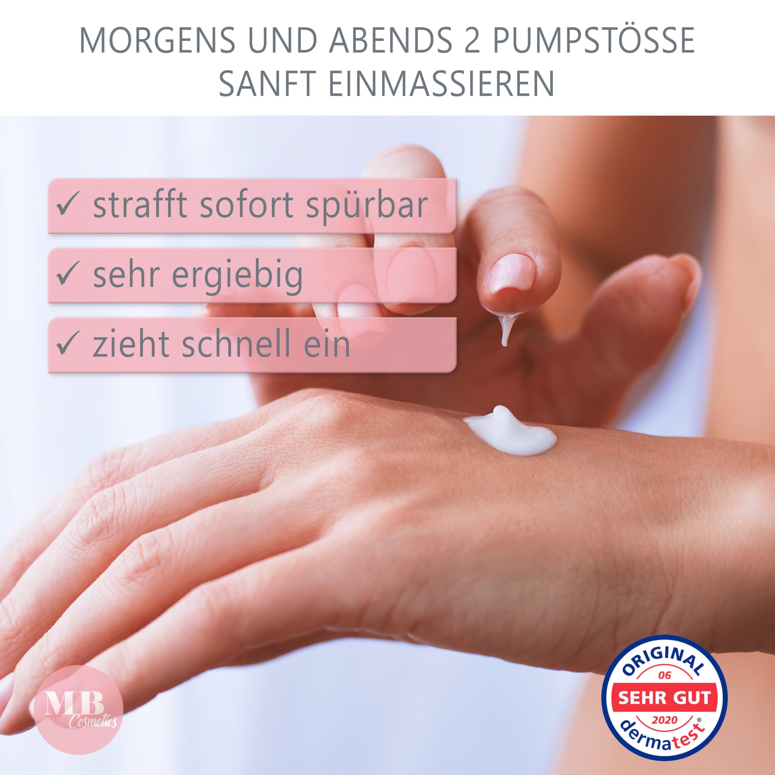 Hyaluron Serum hochdosiert 100ml - mit Anti Aging Booster Avocado-Ol, Peptiden und Vitamin E - vegane Anti-Falten Gesichtscreme für Augen, Hals und Dekollete mit quervernetzter Hyaluronsäure