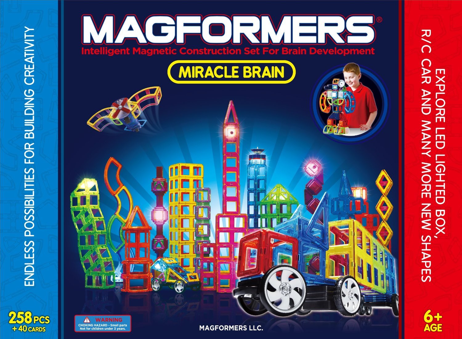 Magformers Deluxe Miracle Brain Set (258-pieces)
