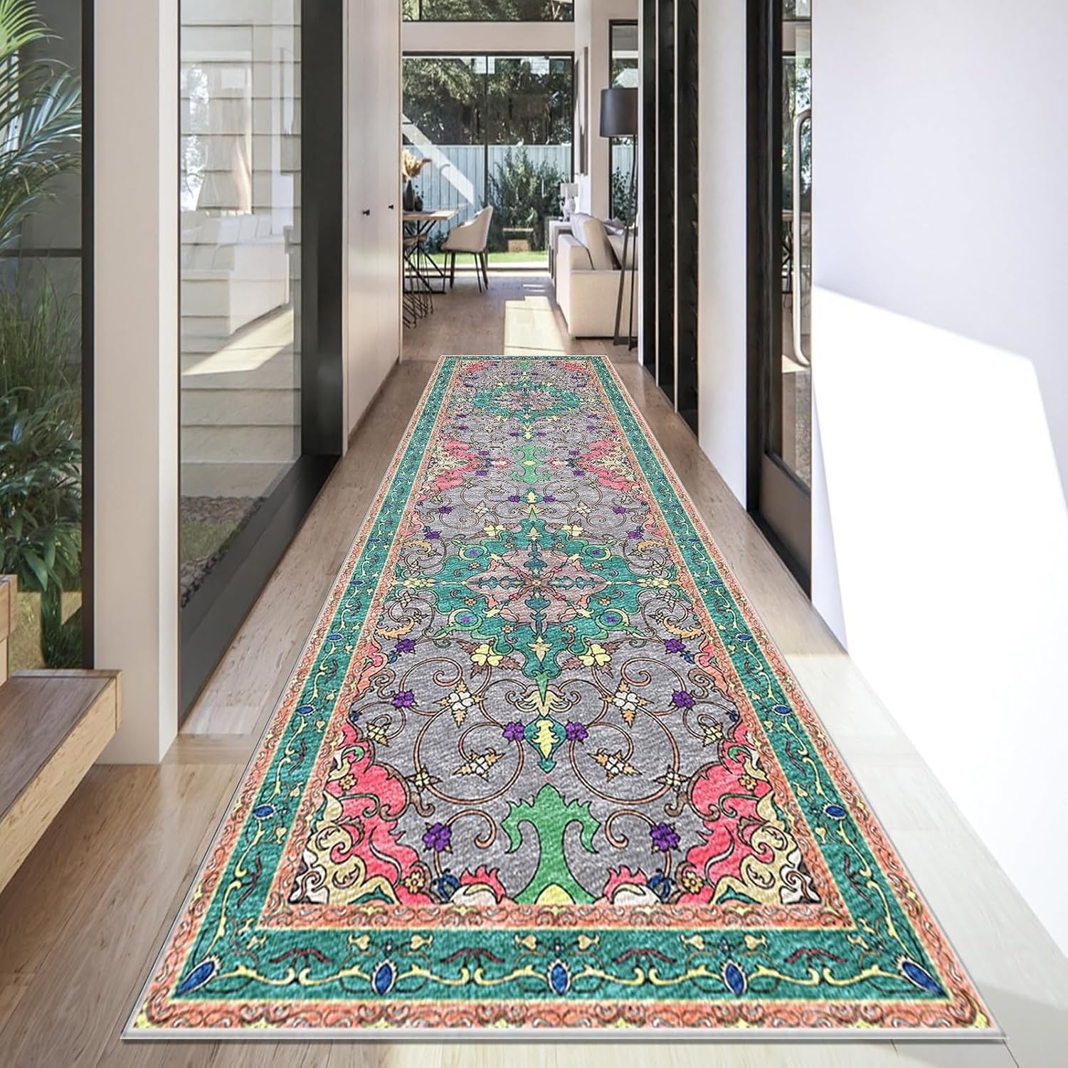 Alfombra Corredor Lavable Antideslizante Absorbente, 439-a, 40 x 500 cm
