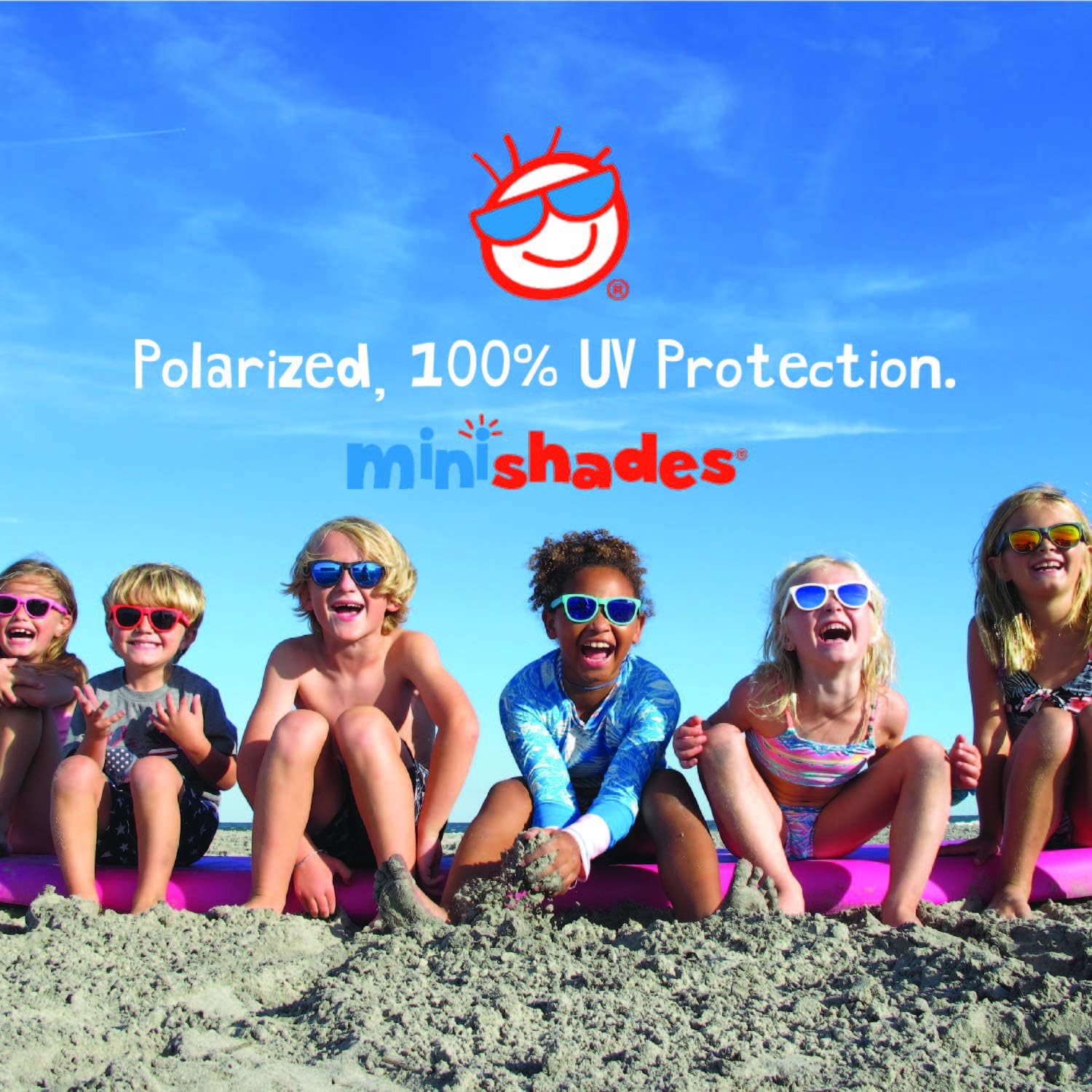 Minishades Polarized Boys Classic Kids Sunglasses, Cosmic Blue, Ages 8-12+ : Clothing, Shoes & Jewelry