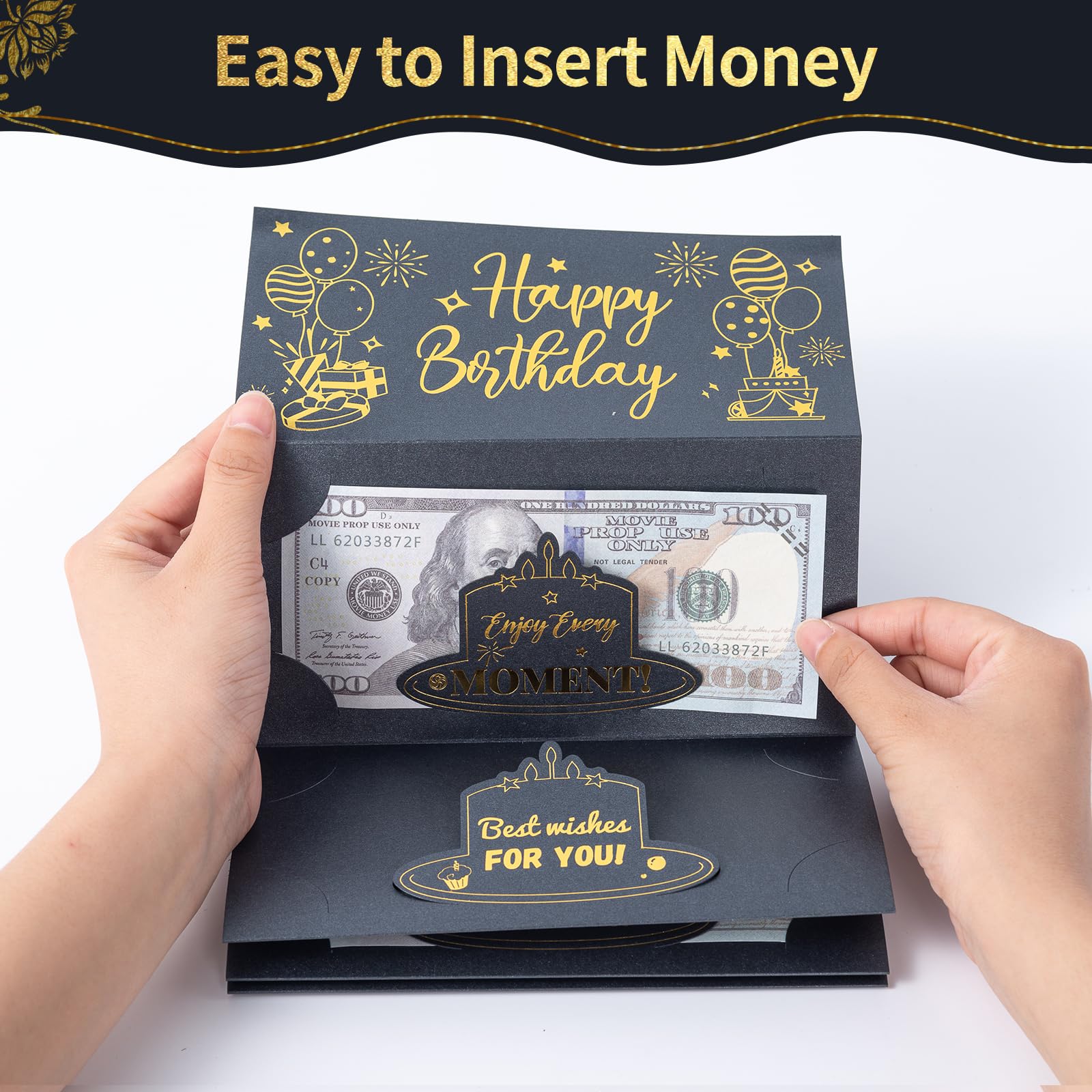 Anniversaire Carte Cadeau Cash Enveloppe Hommes Femmes Enfants