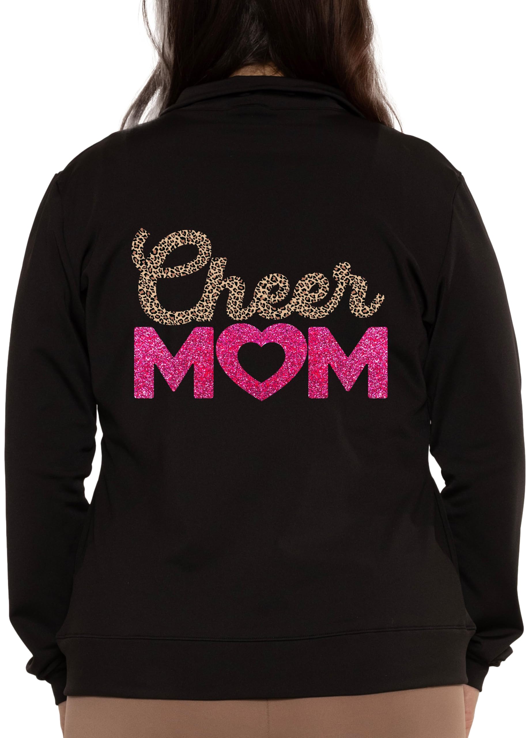 STRETCH IS COMFORT Girls &amp; Women’s Jacket | Techno Stretch Cheer Sparkle No-Flake Glitter &amp; Fun Prints | YXS – A4XL