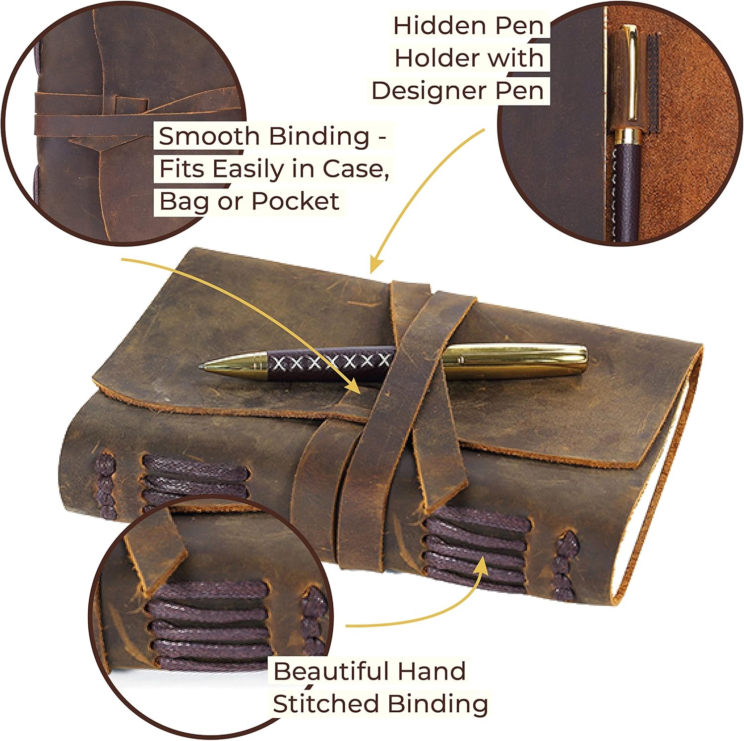 handmade leather journal thank-you gift for doctor