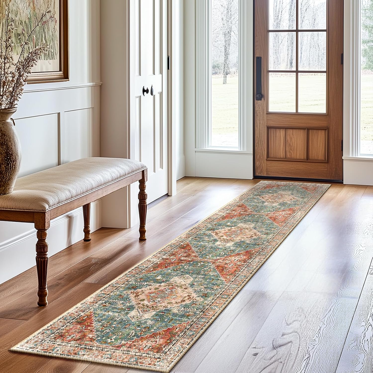 BESTSWEETIE 2x10 Runner Rugs 2 x 10 Washable Rug Runner No