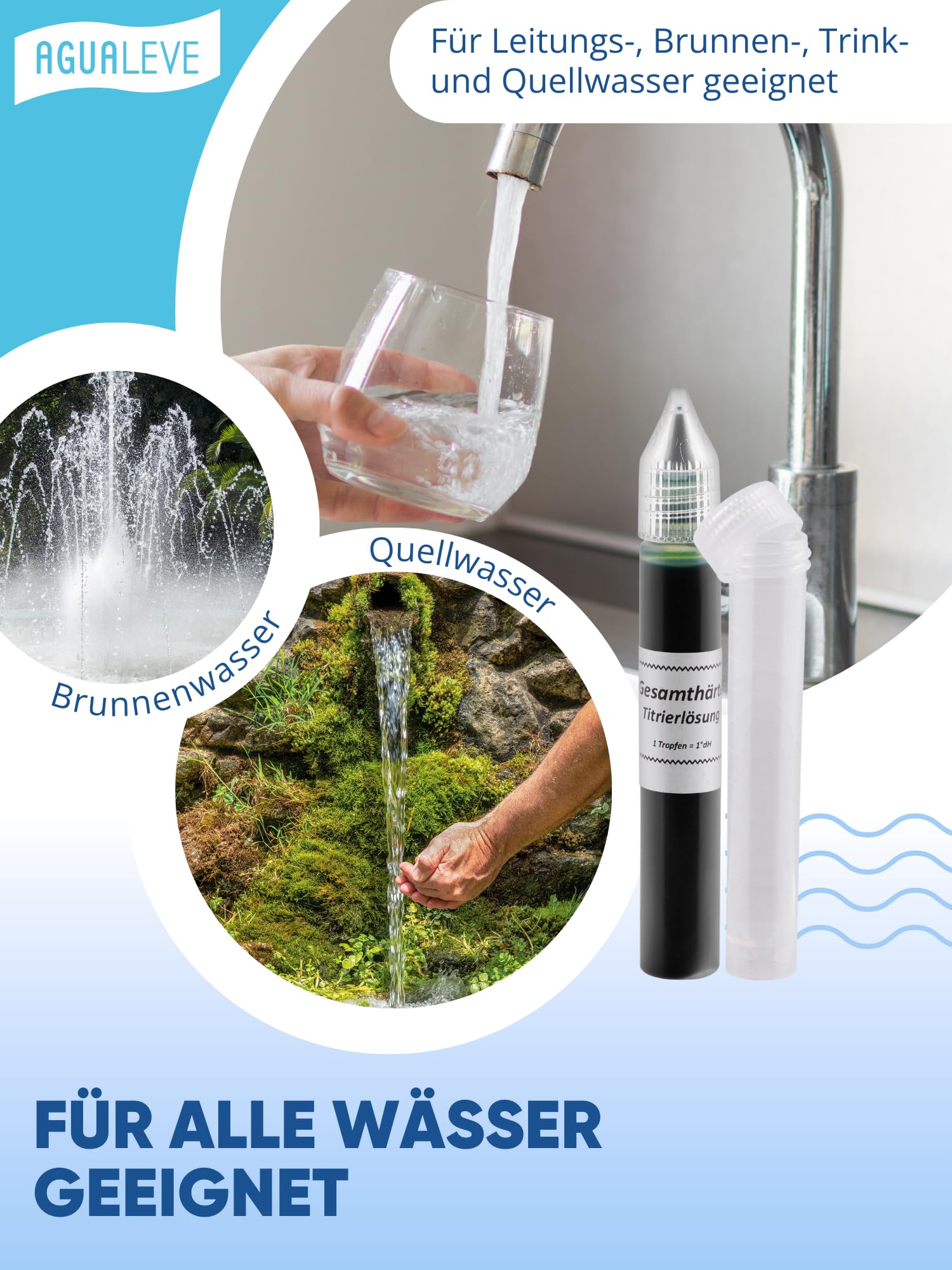 Kit De Prueba De Dureza Del Agua DoubleCheck200 - 200 Tiras Reactivas Con Vaso De Muestra, Para Casa Y Jardin